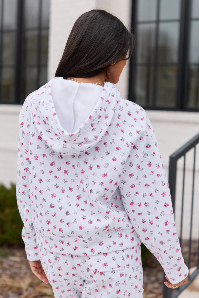 Jolie Pink Floral Hoodie - Image 5
