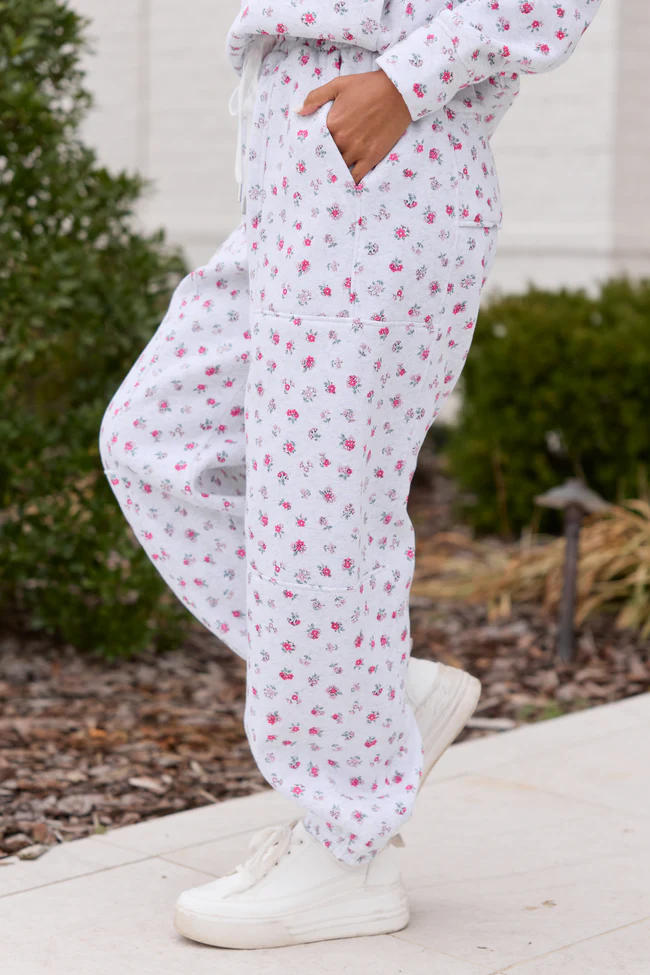 Jolie Pink Floral Sweatpants - Image 3