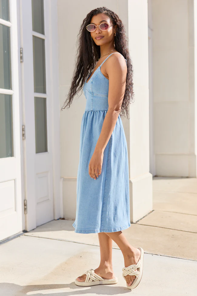 Josie Denim Dress - Image 4