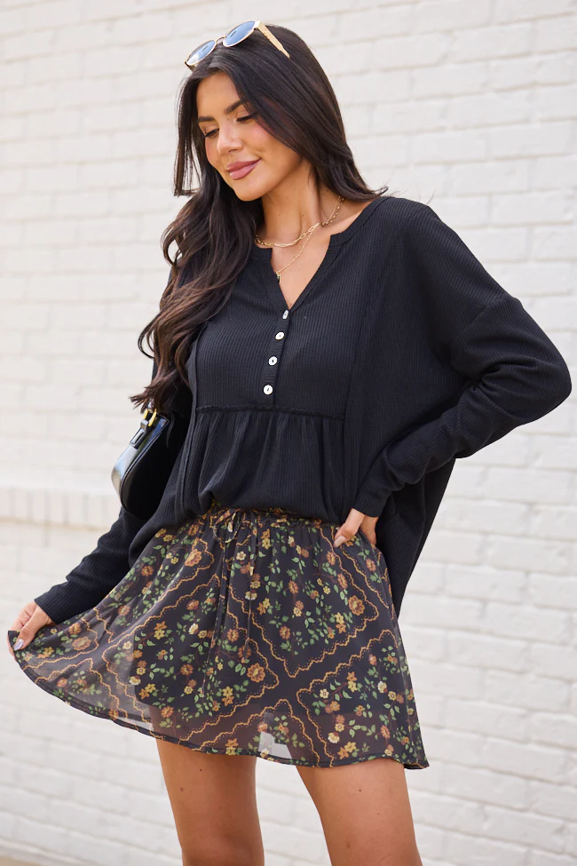 Kayla Floral Printed Skort FINAL SALE