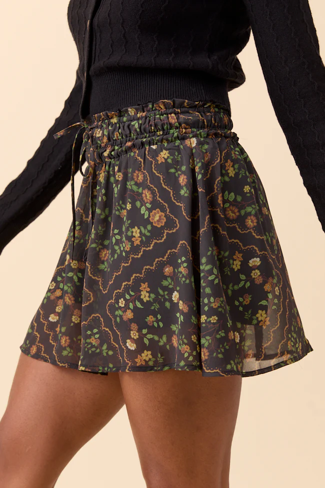 Kayla Floral Printed Skort FINAL SALE - Image 7