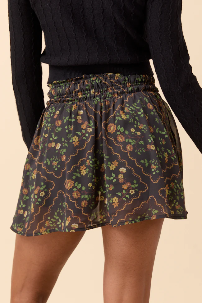 Kayla Floral Printed Skort FINAL SALE - Image 8
