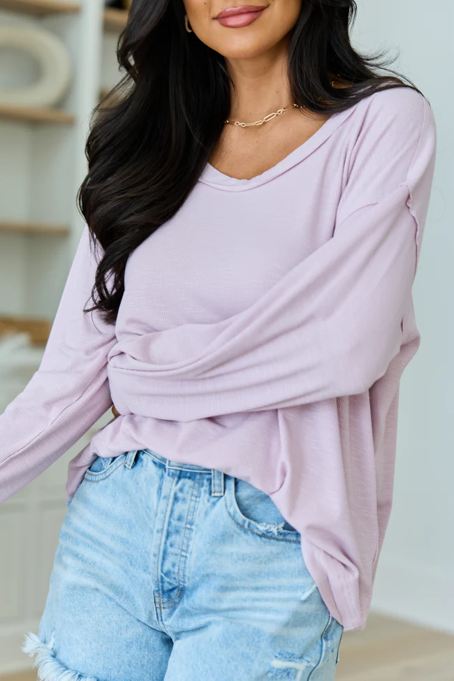 Kendall Mauve Scoop Neck Tunic - Image 6