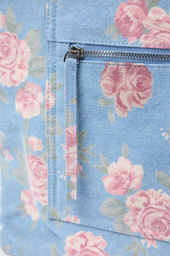 Kian Denim Rose Tote - Image 3