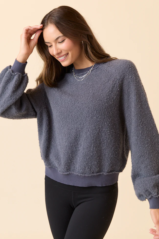 Kristy Grey Boucle Sweater FINAL SALE