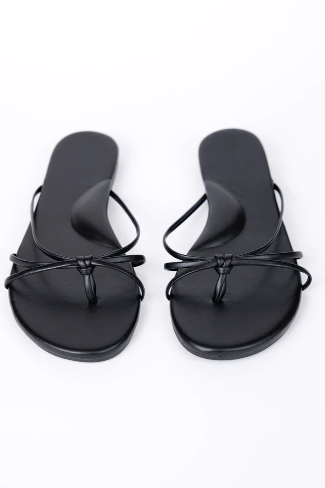 Landry Black Flip Flops - Image 7