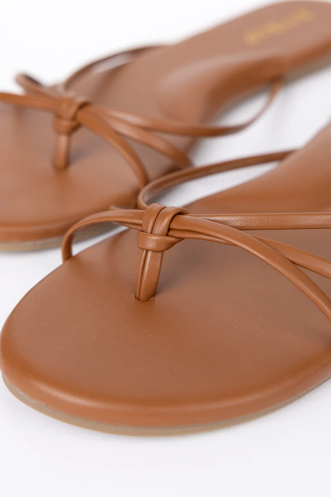 Landry Brown Flip Flops - Image 2