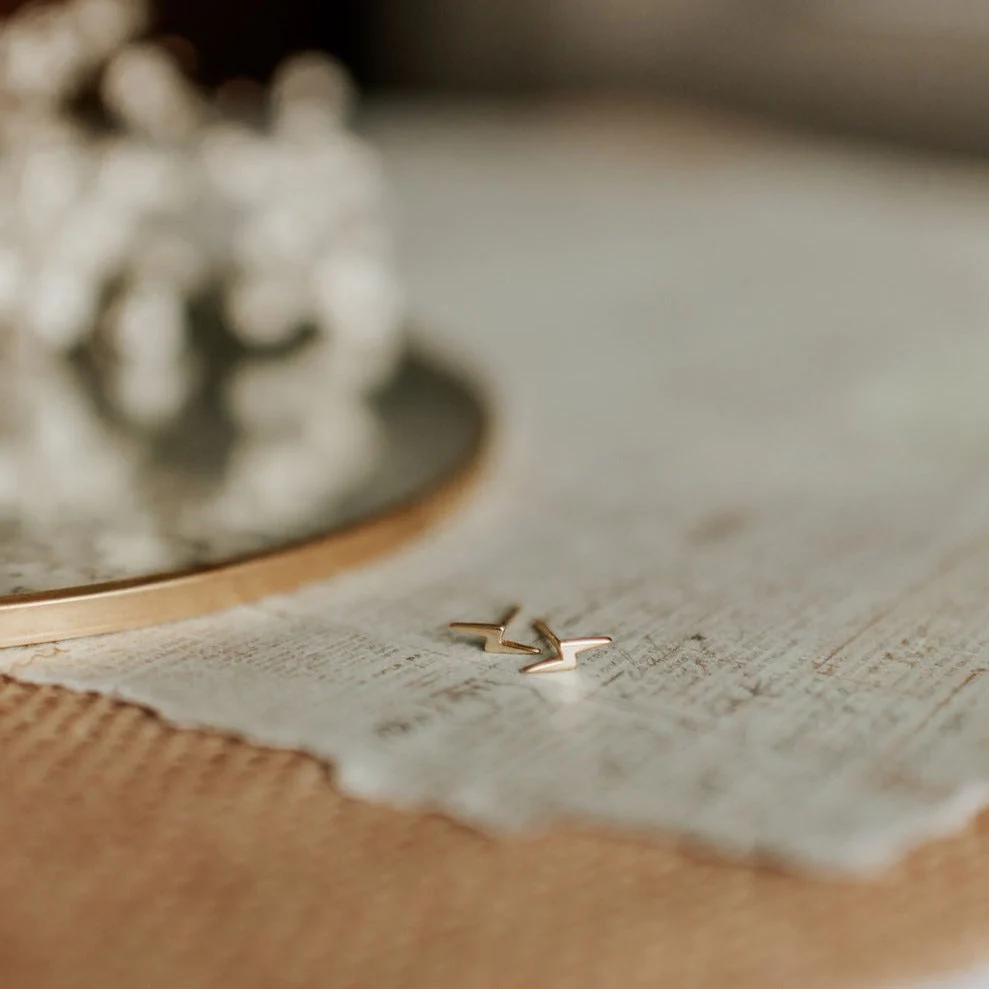 Lightning Stud Earrings - Image 4