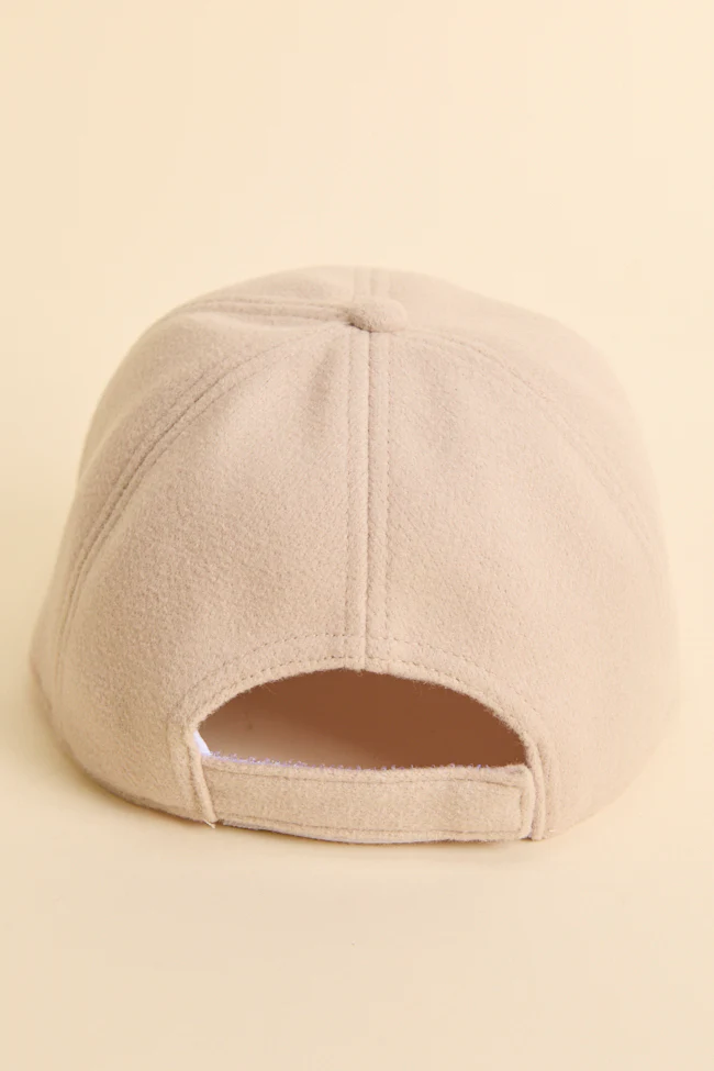 Literally Just Want To Be In My Pjs Beige Baseball Cap FINAL SALE - Image 4