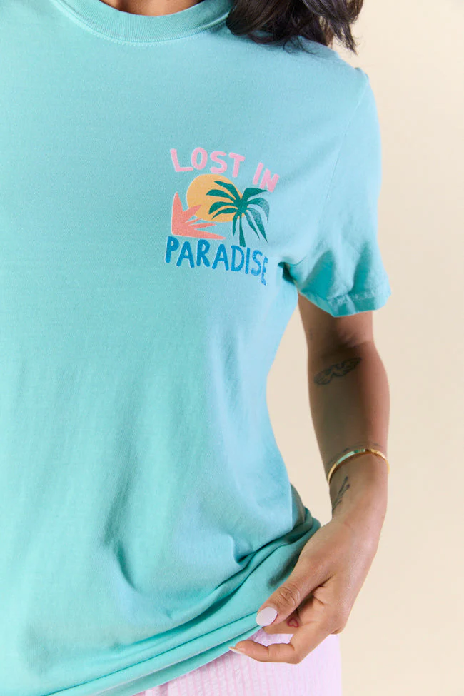 Lost In Paradise Mint Graphic Tee - Image 3