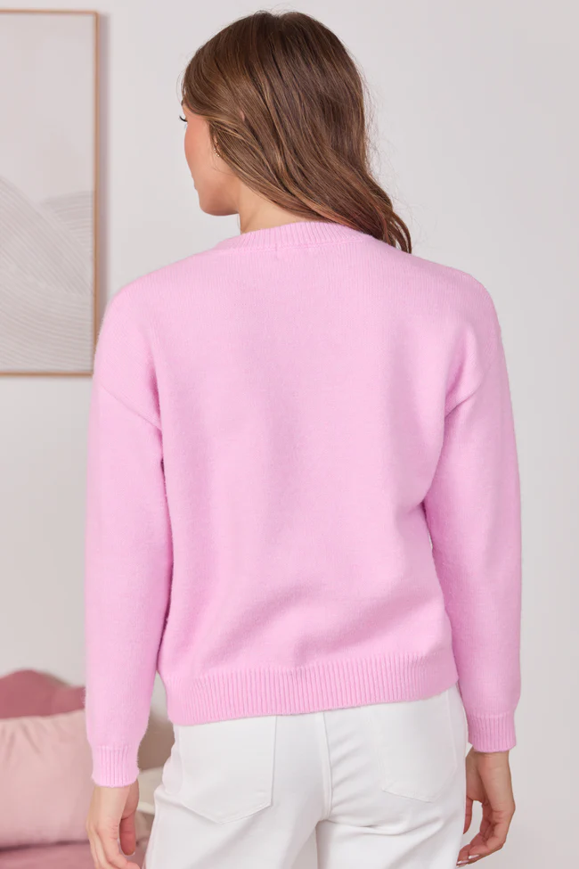 Lover Pink Crewneck Sweater FINAL SALE - Image 6