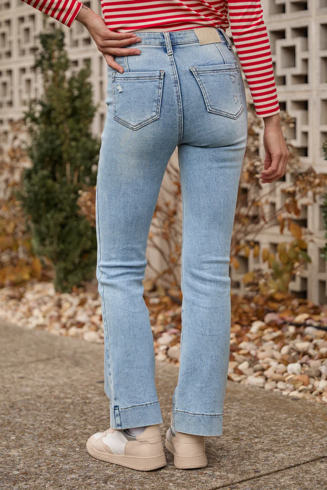 Lyric Light Wash Bootcut Jeans FINAL SALE - Image 4