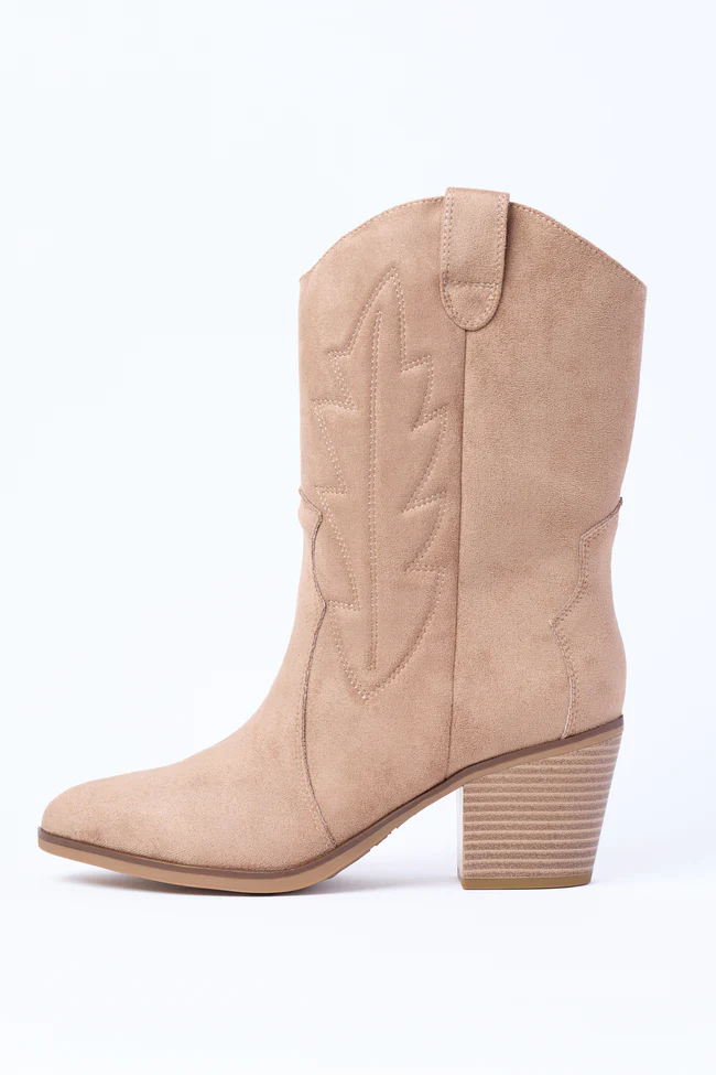 Margo Maple Brown Midi Western Boots - Image 2