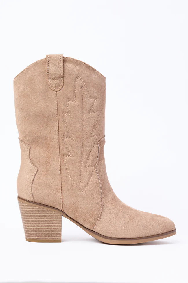 Margo Maple Brown Midi Western Boots - Image 3