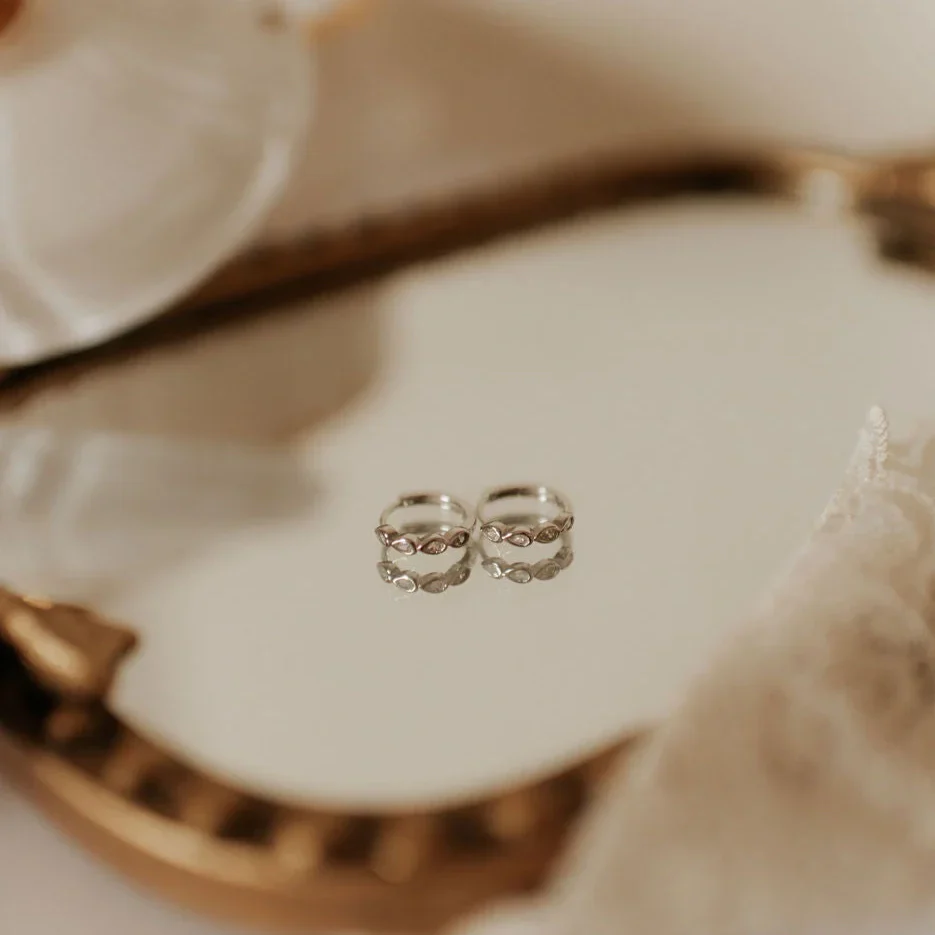 May Raindrop Hoop Earrings - Image 3