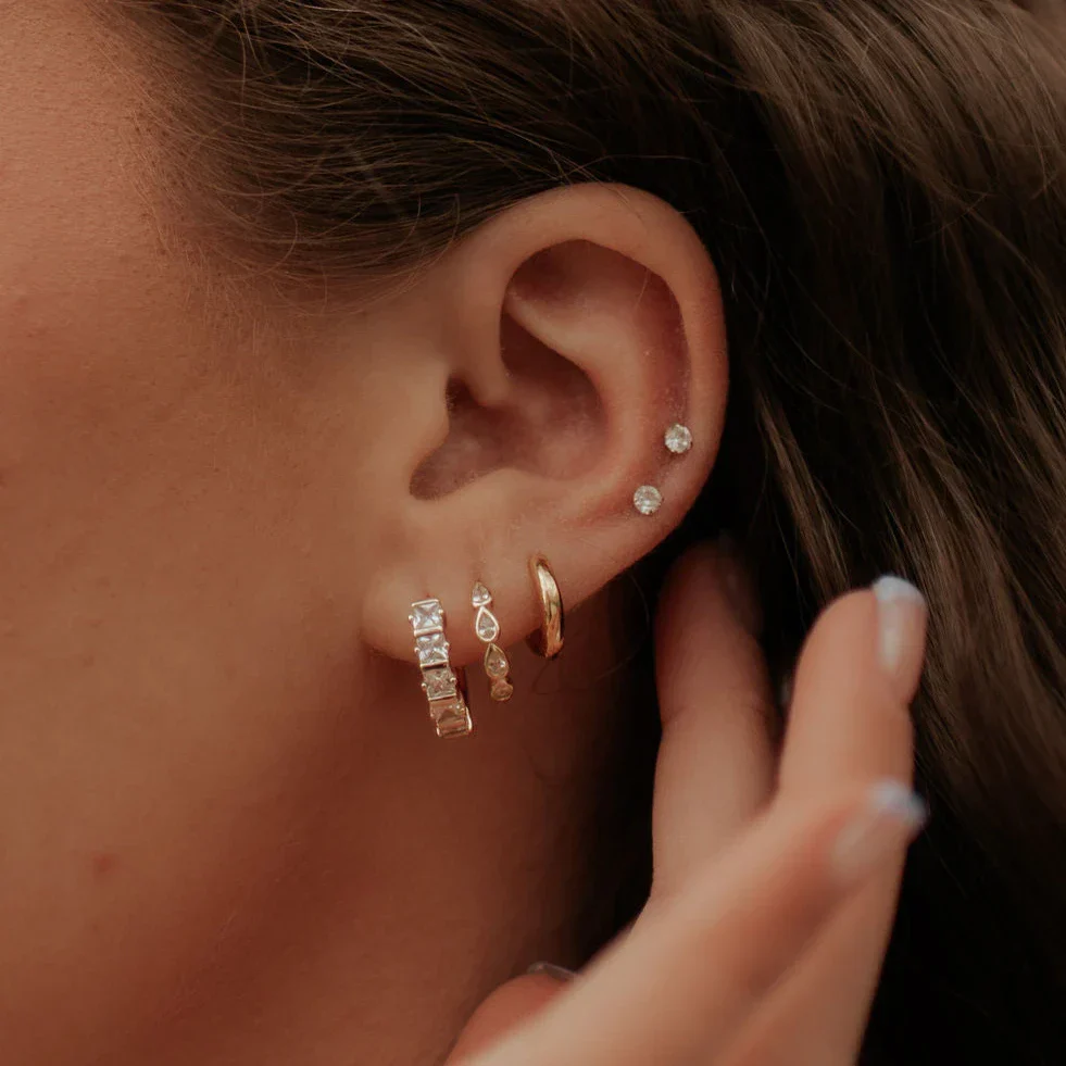 May Raindrop Hoop Earrings - Image 4