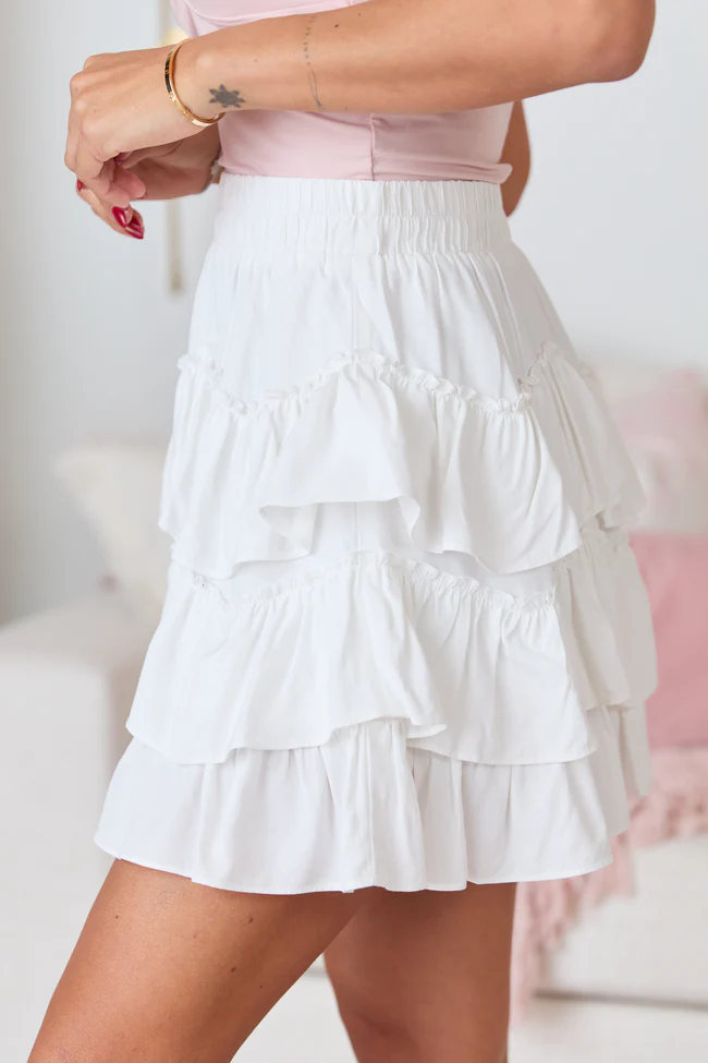 Mckenzie Tiered Solid Skort - Image 4