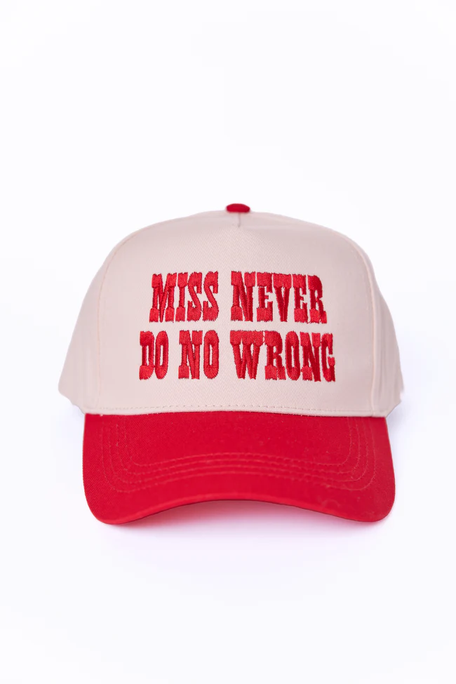 Miss Never Do No Wrong Trucker Hat - Image 2