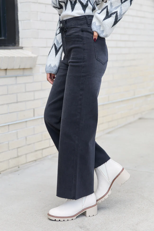 My Favorite Black Wide Leg Jeans - Image 3