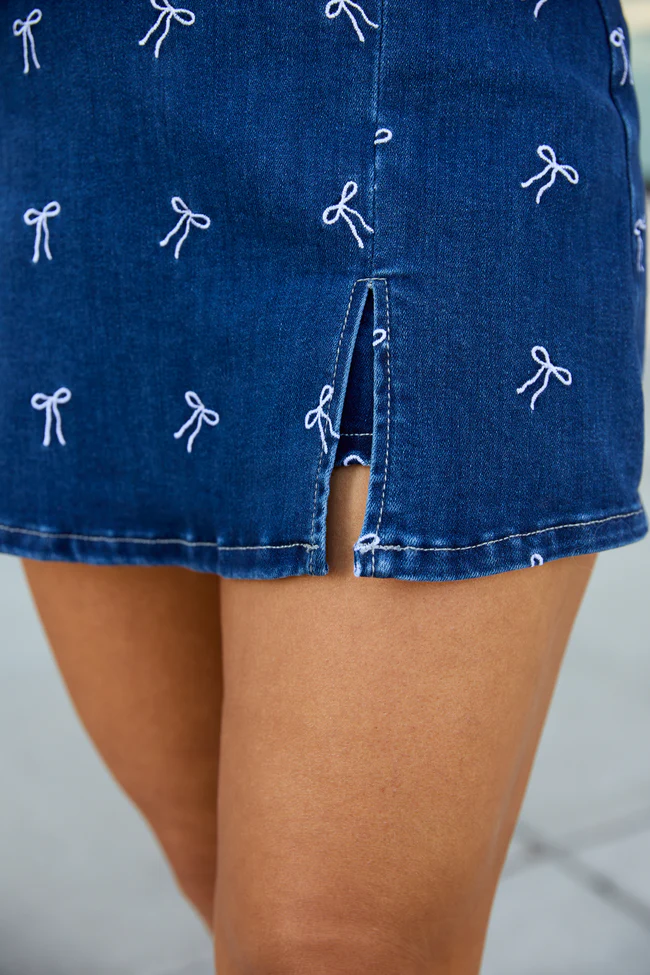 My Favorite Bow Embroidered Skort FINAL SALE - Image 5