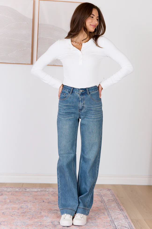 My Favorite Dark Wash Loose Fit Jeans - Image 2