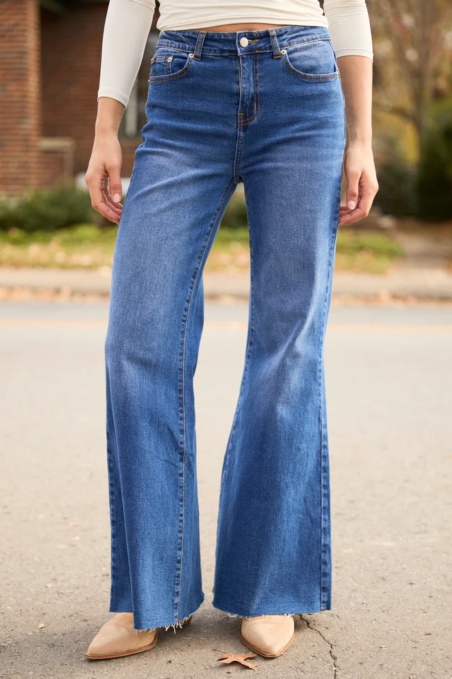My Favorite Dark Wash Relaxed Flare Jeans SALE