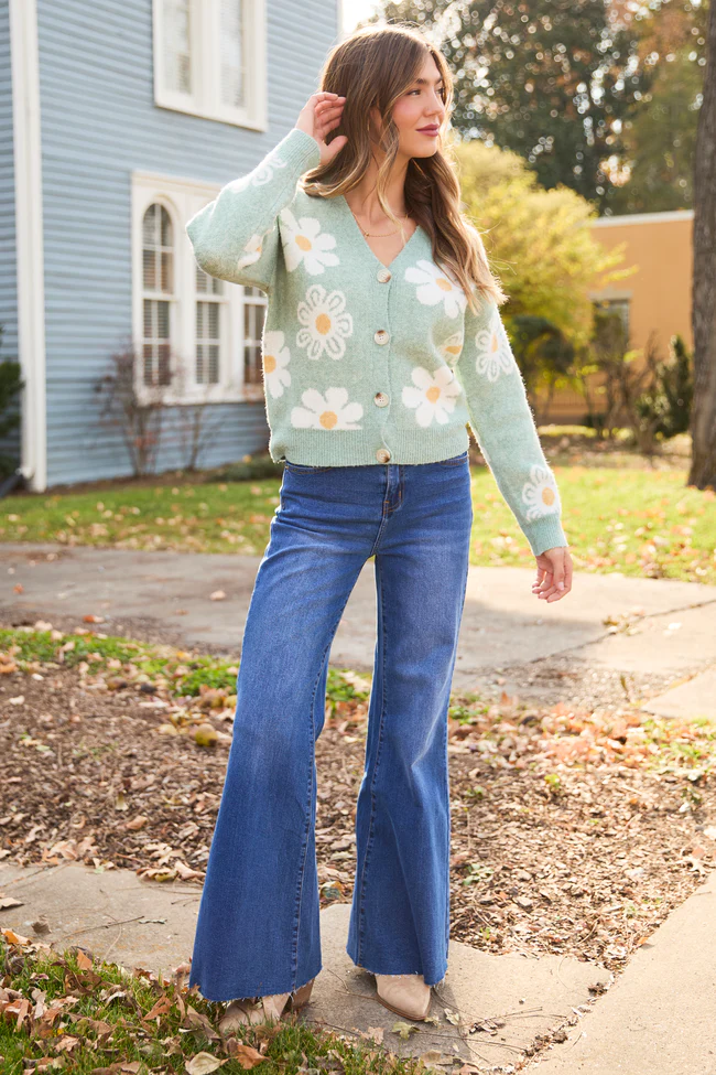 My Favorite Dark Wash Relaxed Flare Jeans SALE - Image 2