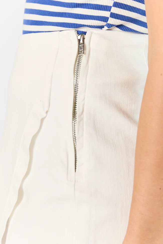 My Favorite Ivory Denim Skort - Image 5