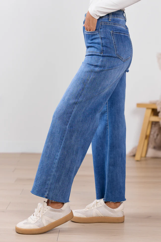 My Favorite Medium Wash Wide Leg Jeans - Image 3