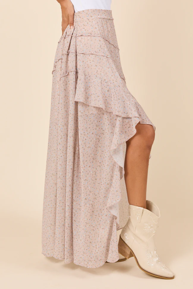 Nancy Neutral Floral Skirt FINAL SALE - Image 5