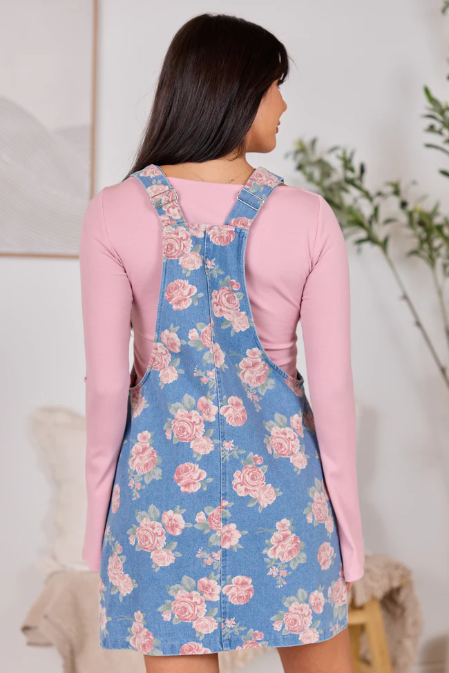Chase Pink Rose Overall Dress - Image 5