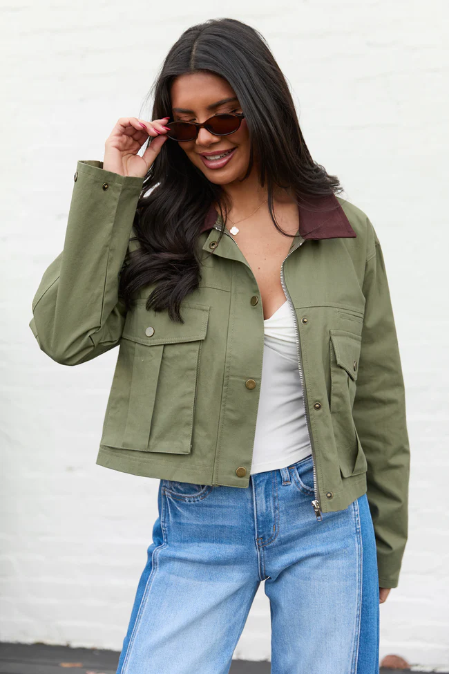 Oakley Crop Canvas Barn Jacket