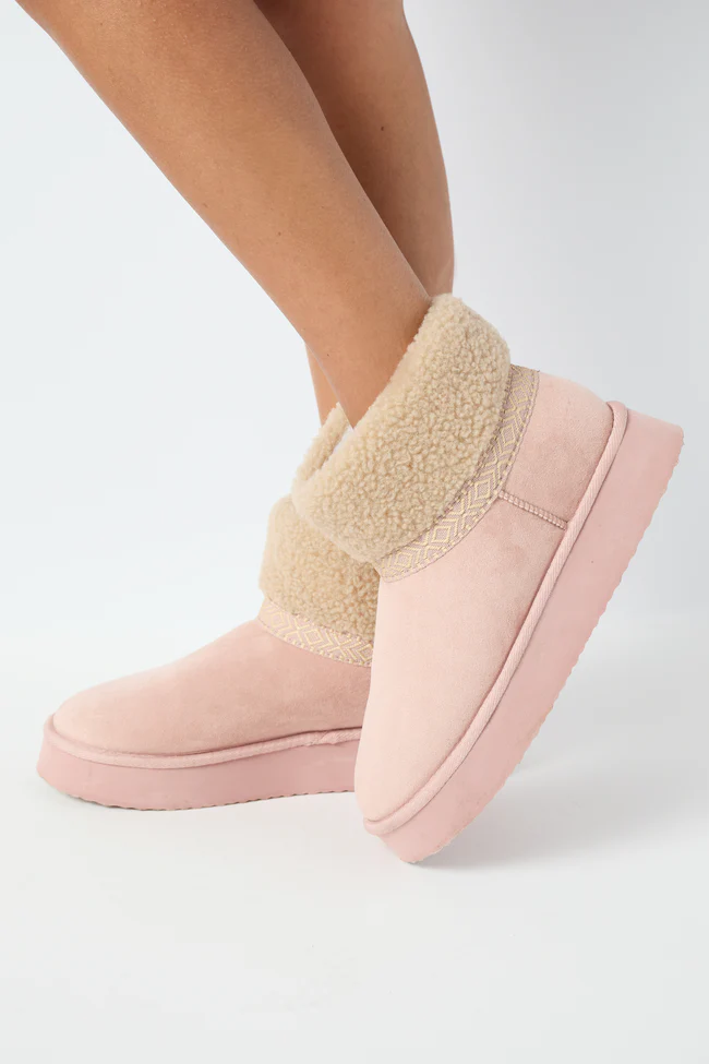 Payton Blush Platform Boots FINAL SALE