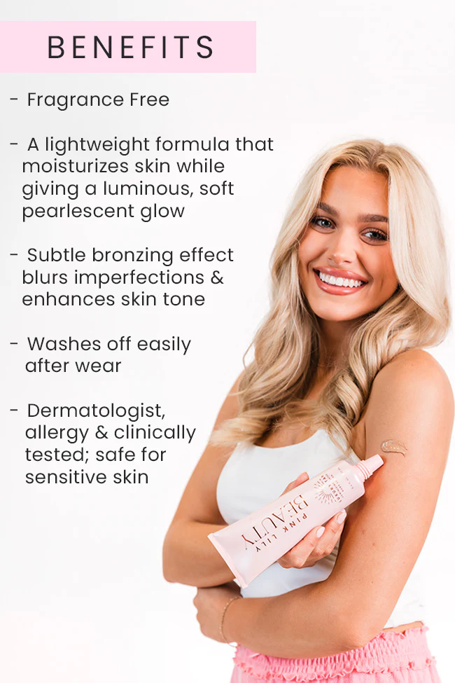 Pink Lily Luxury Tan Luminizing Body Lotion - Beachy Glow FINAL SALE - Image 4