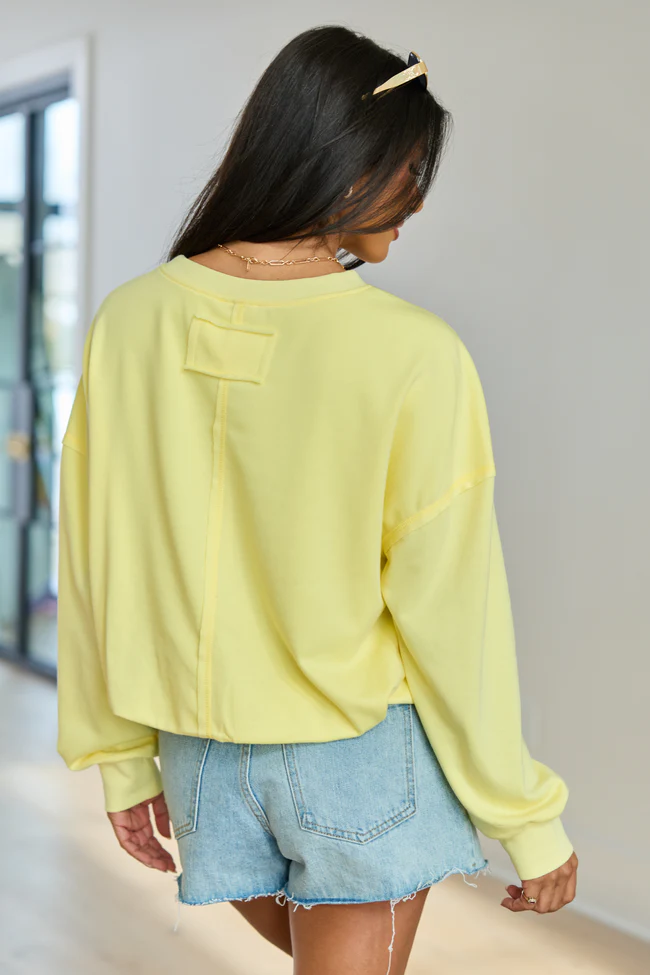 Prestyn Yellow Bubble Long Sleeve Top - Image 6