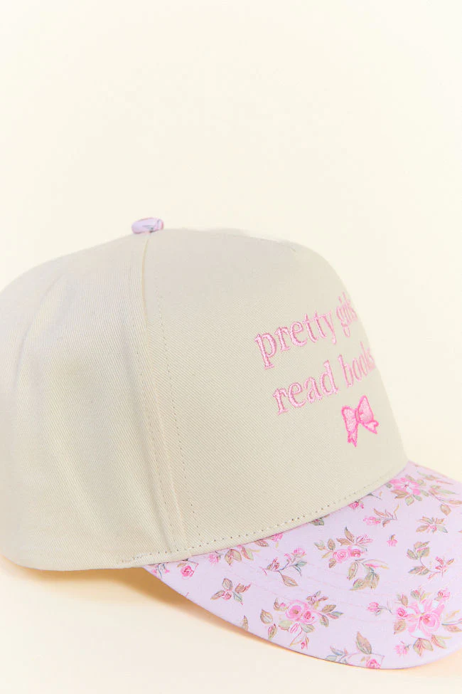 Pretty Girls Read Books Pink Trucker Hat SALE - Image 3