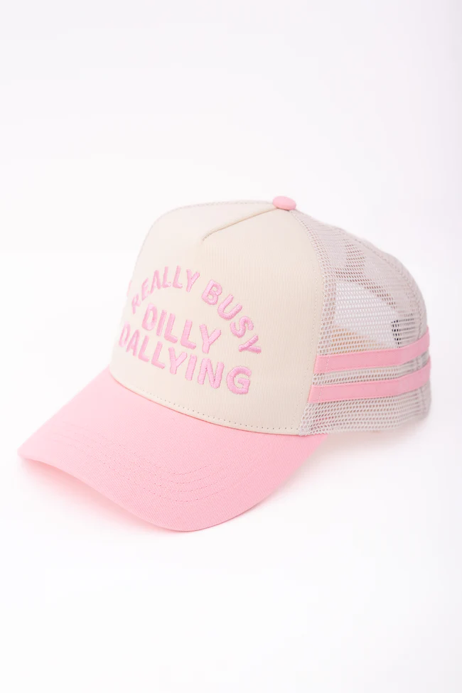 Really Busy Dilly Dallying Trucker Hat - Image 4