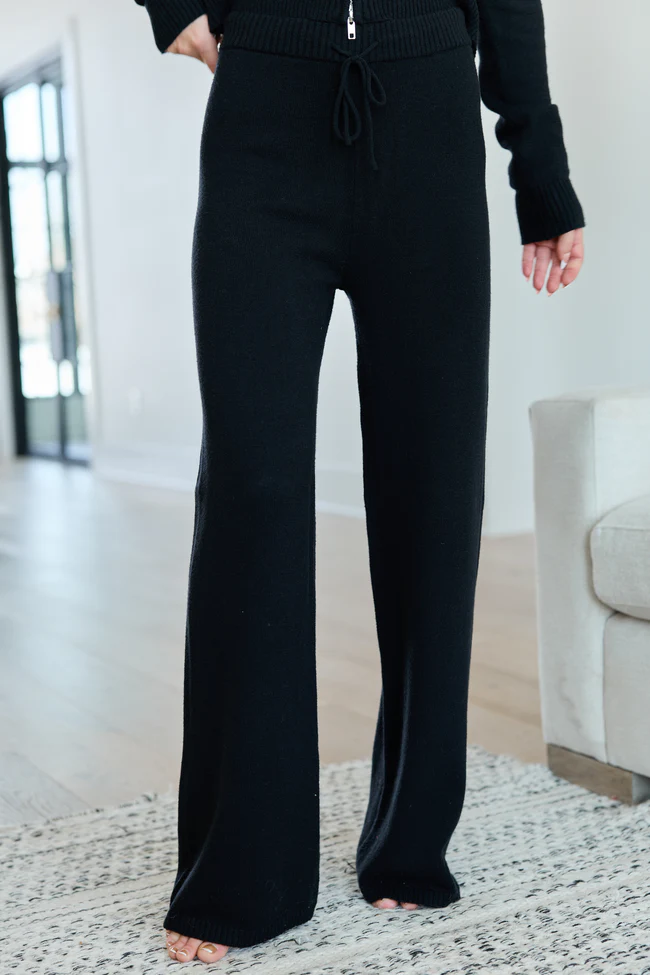 Reba Black Lounge Pants
