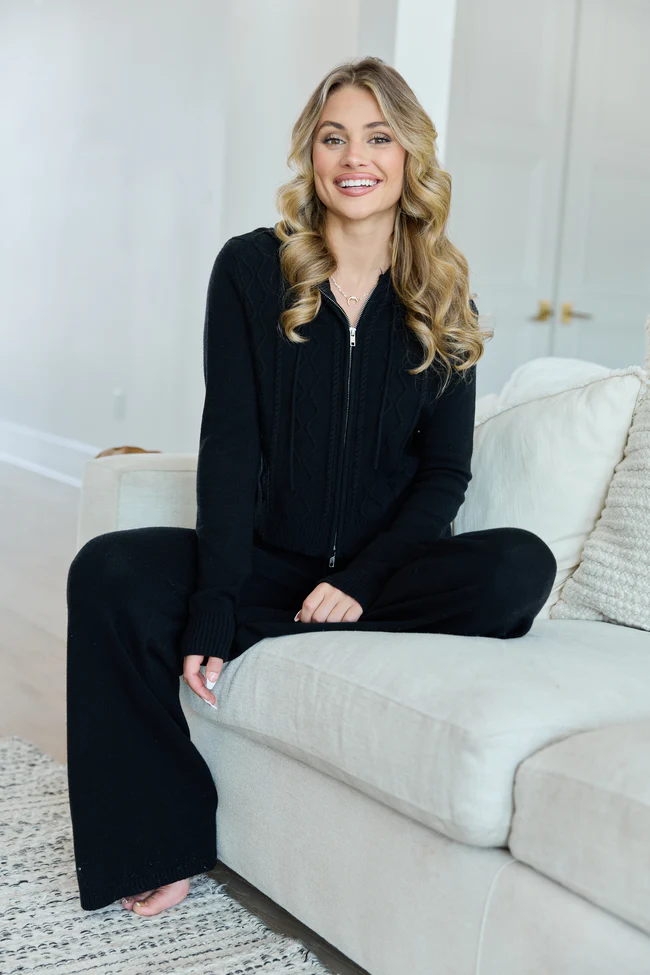 Reba Black Lounge Pants - Image 2