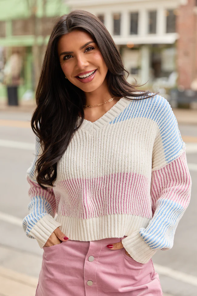 Reese Multi Striped Sweater - Image 3