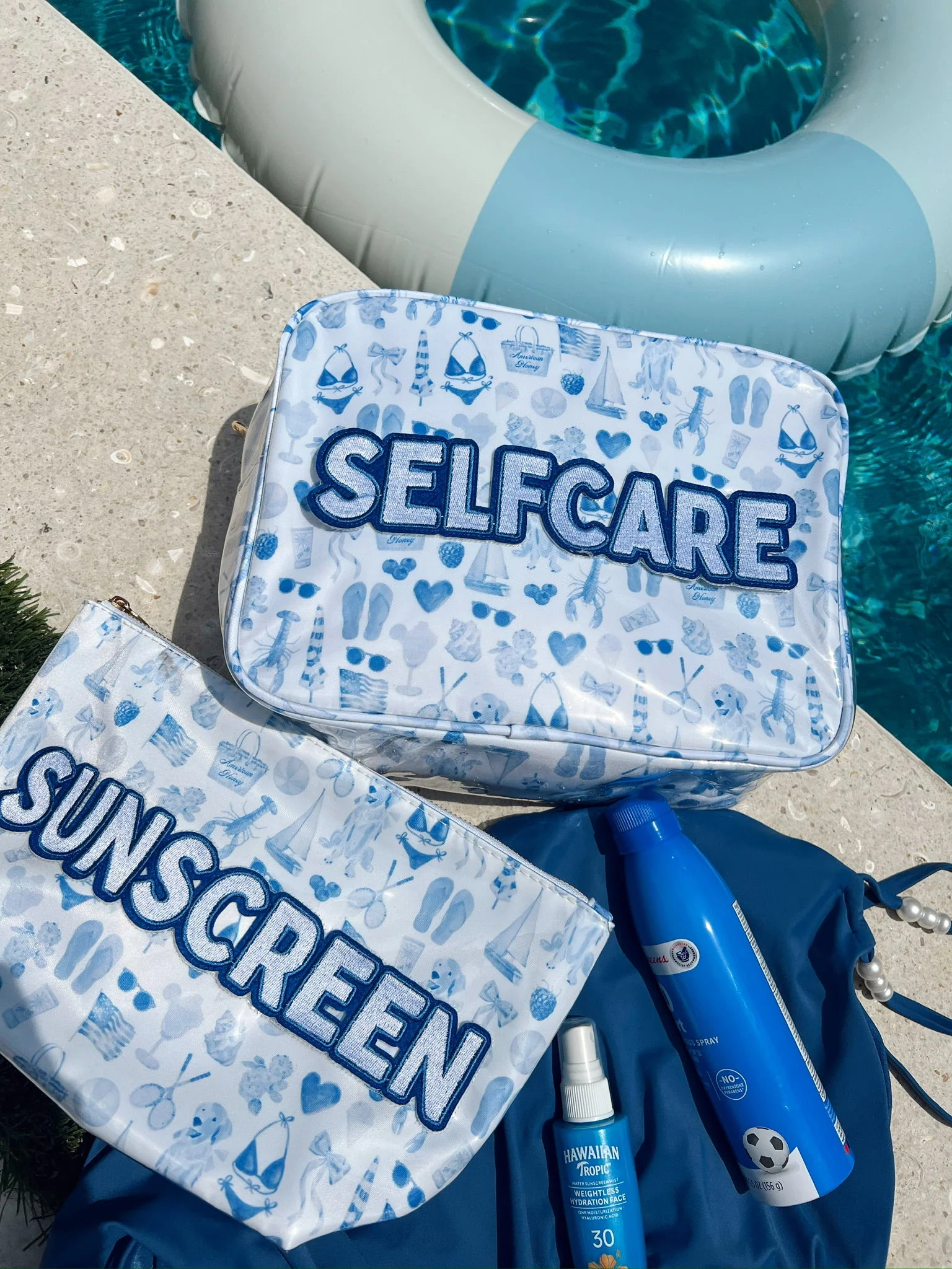 KenzKustomz Blue Americana Clear Coat XL Bag - Self Care - Image 5
