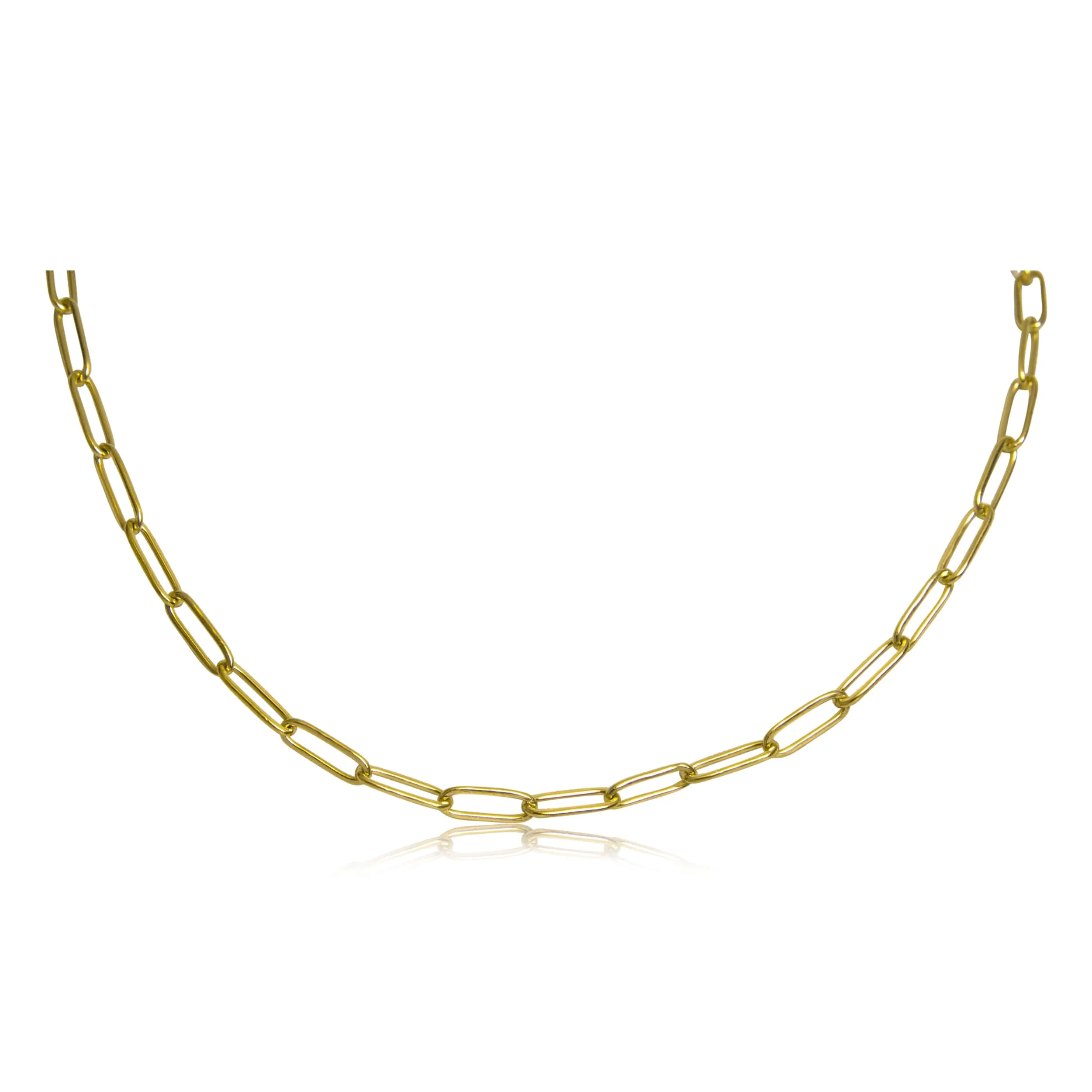 Shirin Gold Paperclip Chain Necklace - Image 2