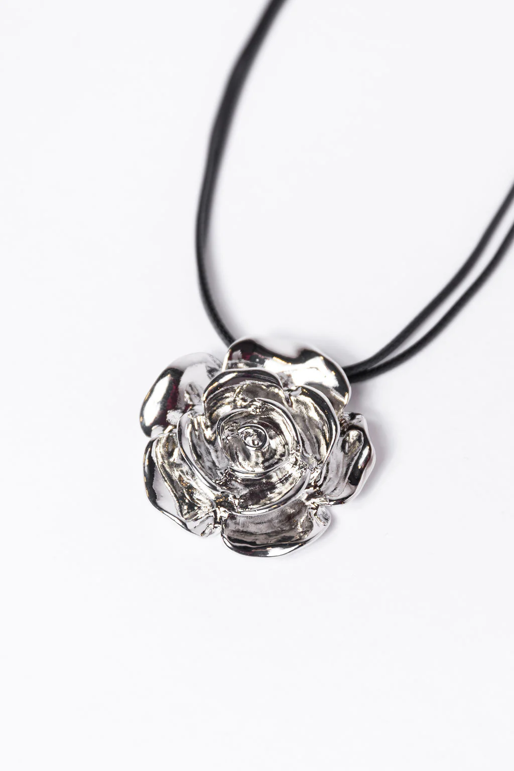 Silver Rose Necklace FINAL SALE - Image 3