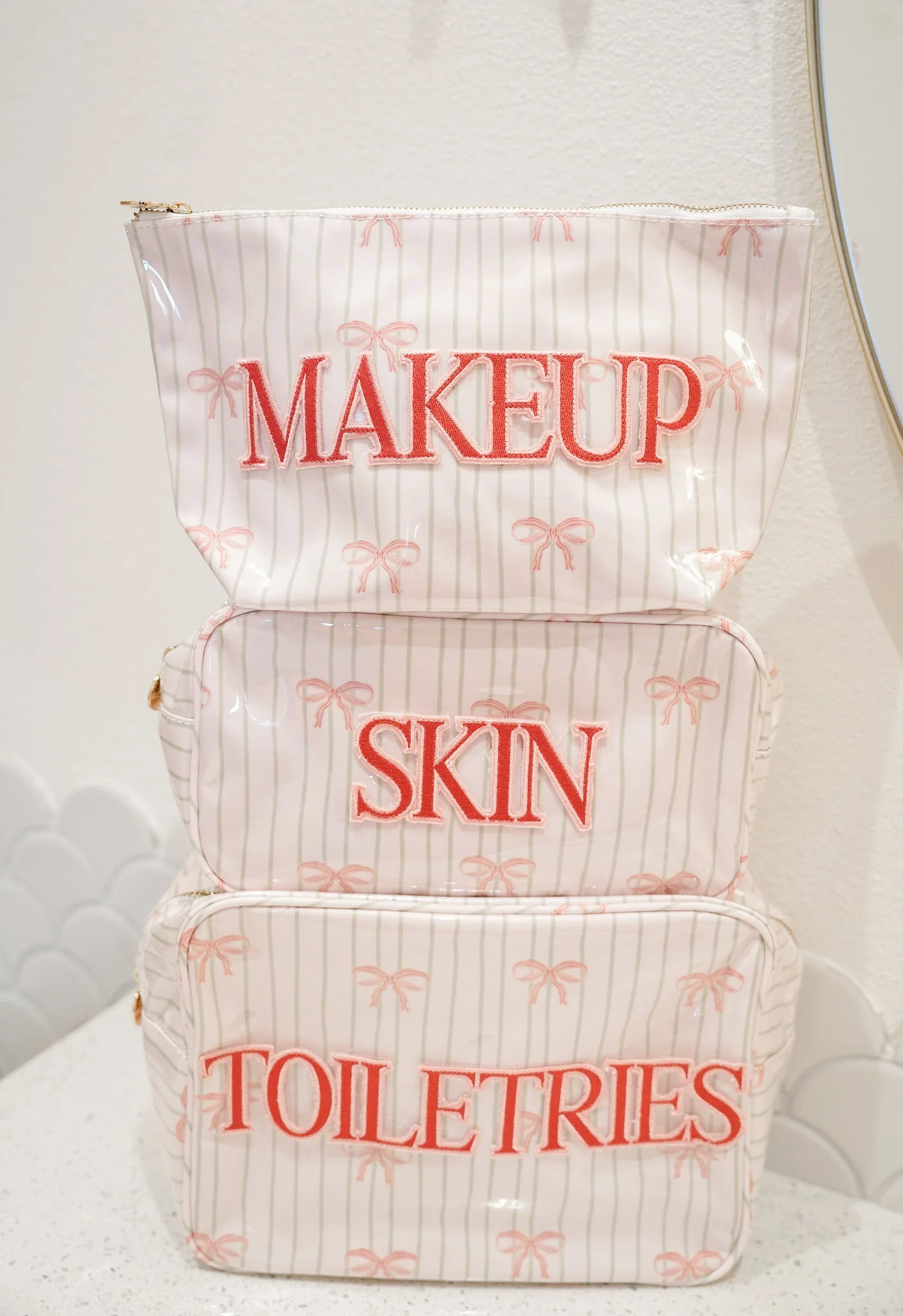 KenzKustomz Pink Ribbons Clear Coat Large Bag - Skin - Image 2