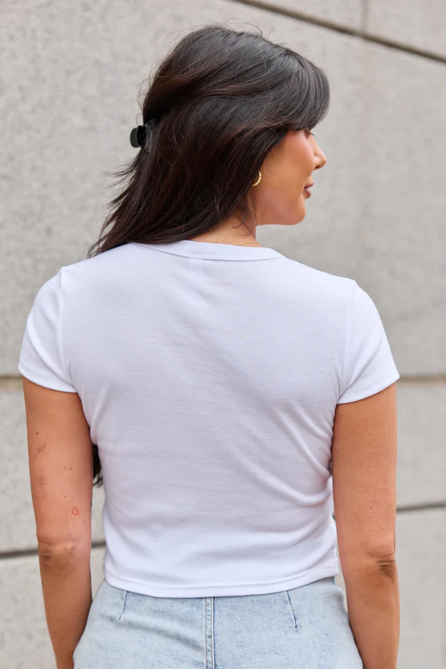 Small Town Smokeshow White Baby Graphic Tee - Image 6