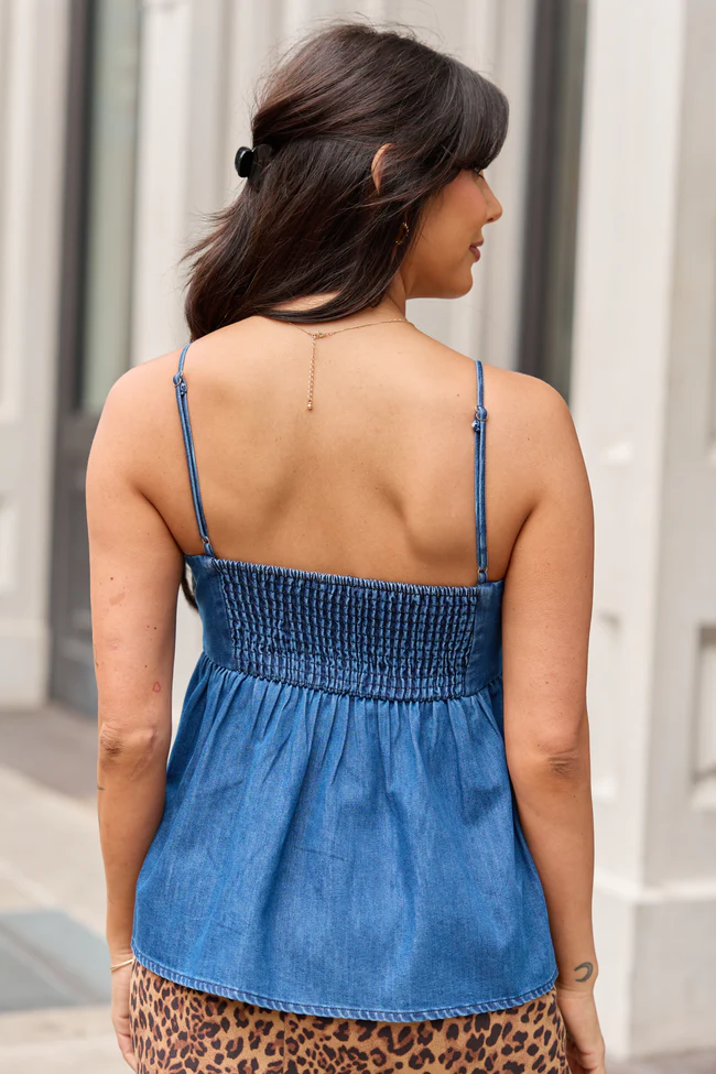 Star Denim Babydoll Top - Image 6
