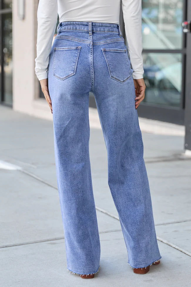 Storm Medium Wash Straight Leg Jeans - Image 5