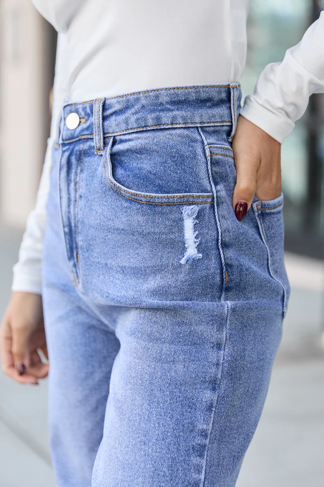 Storm Medium Wash Straight Leg Jeans - Image 6