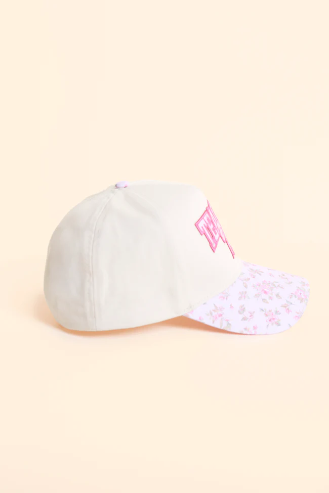 Teacher Pink Floral Trucker Hat SALE - Image 4