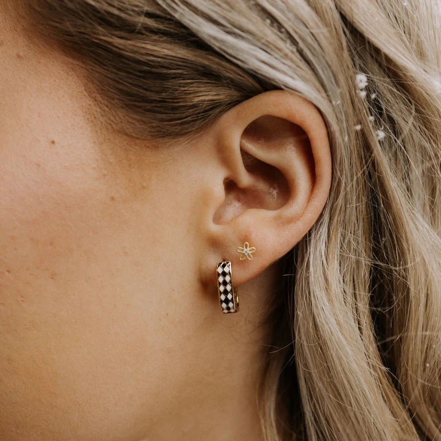 Times Square Reversible Hoop Earrings - Image 2